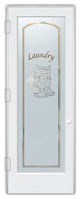 Laundry Door - Thru the Wringer - Primed - 36" x 84" - Knob on Right - Push Open