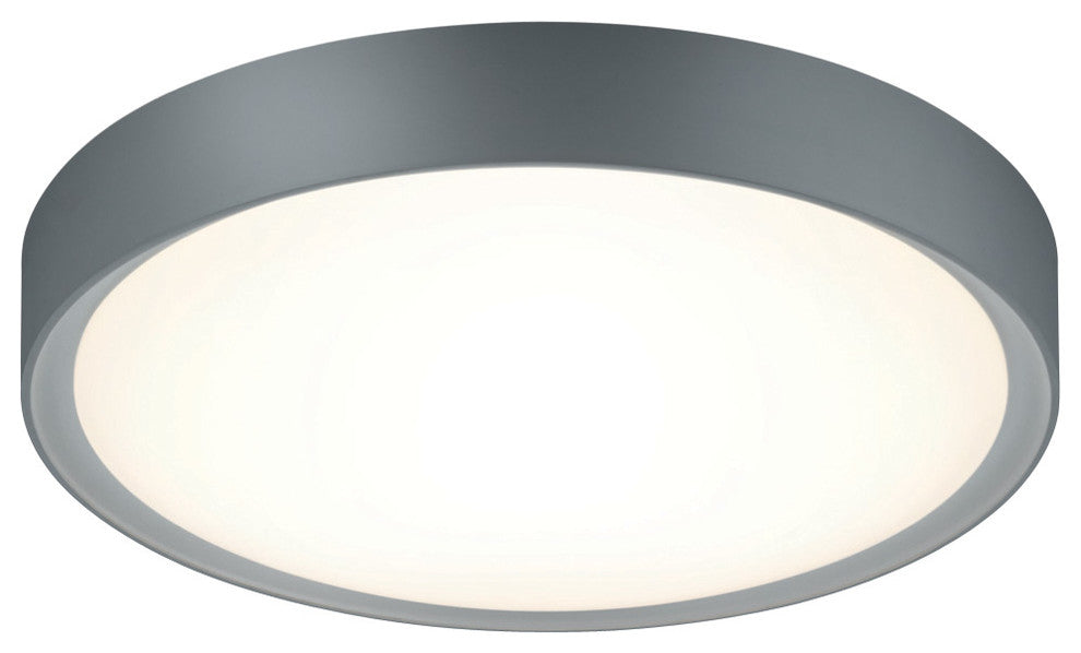 Clarimo LED Bathroom Ceiling Light, Light Gray