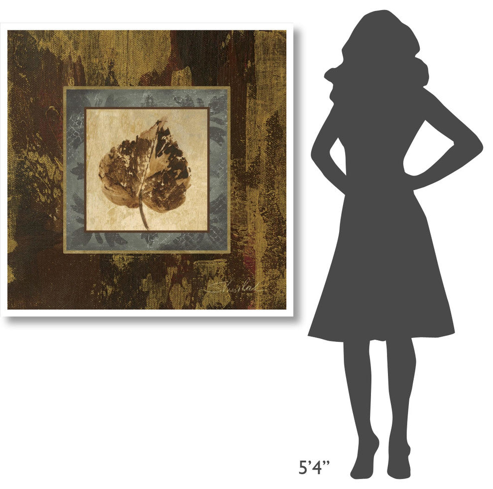 "Autumn Leaf Square I" Digital Paper Print by Silvia Vassileva, 42"x42"
