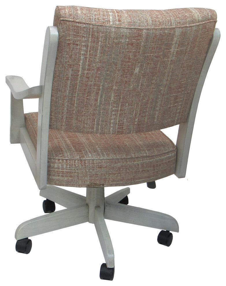 Swivel Wood Dining Caster Chair with Wheels - Casa, Watusi Madder -  Et
