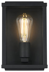 Home Living 6" Outdoor Wall Sconce, Black