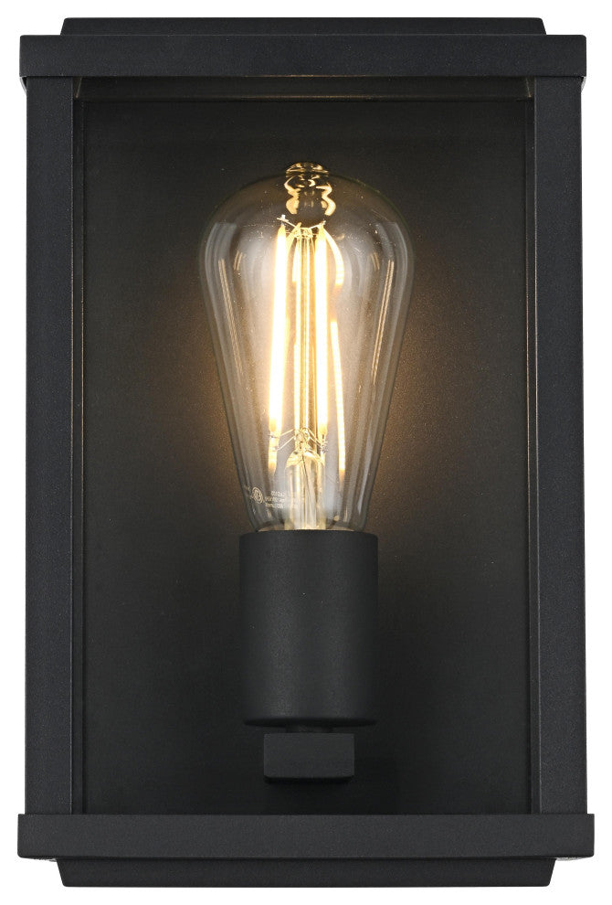 Home Living 6" Outdoor Wall Sconce, Black