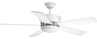 Harranvale Collection 54" 5 Blade Fan With LED Light, White