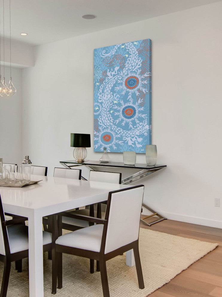 "July Dragon" Painting Print on Canvas by Evelia