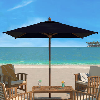 Safavieh Velop 7.5 Ft Wood Umbrella, Navy