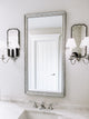 Crenshaw Framed Wall Mirror, Silver, 20" X 60"
