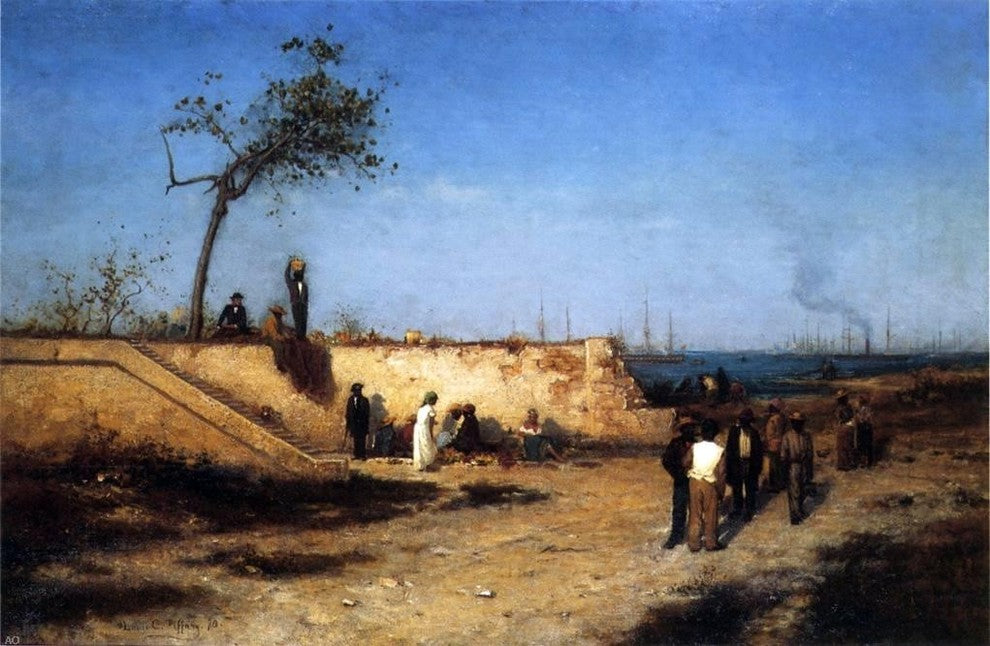 Louis Comfort Tiffany Fruit Vendors Under the Sea Wall at Nassau Wall Decal