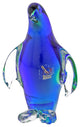 GlassOfVenice Murano Glass Penguin - Green Blue