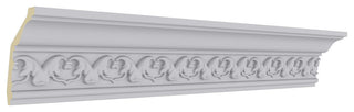 3 1/8"Hx2 3/8"Px3 7/8"Fx96 1/4"L, 2" Repeat, Irwin Crown Moulding