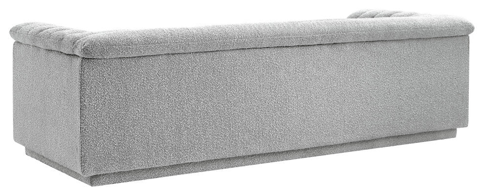 Cascade Upholstered Set, Grey, Boucle Fabric, Sofa