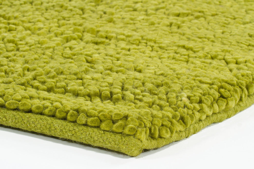 Strata Contemporary Area Rug, Green, 9'x13' Rectangle