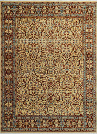 Turkish-Knotted Ankara 308 Ivory Rug, 7'11x10'8