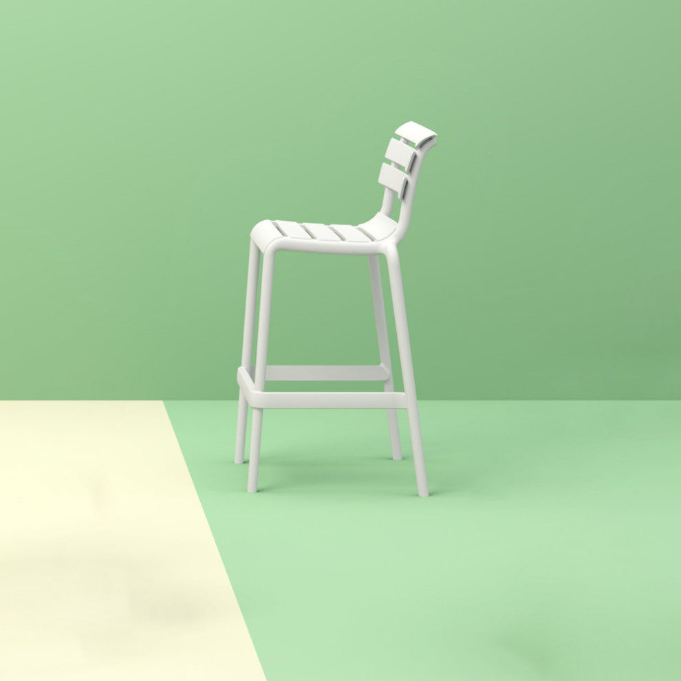 Helen Bar Stool White, Set of 2