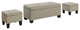 Everett 3-Pack Storage Ottoman, Natural