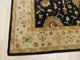 Black Traditional Oriental Agra Area Rug