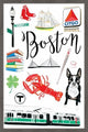 "Boston Icons" Framed Painting Print, 12"x18"