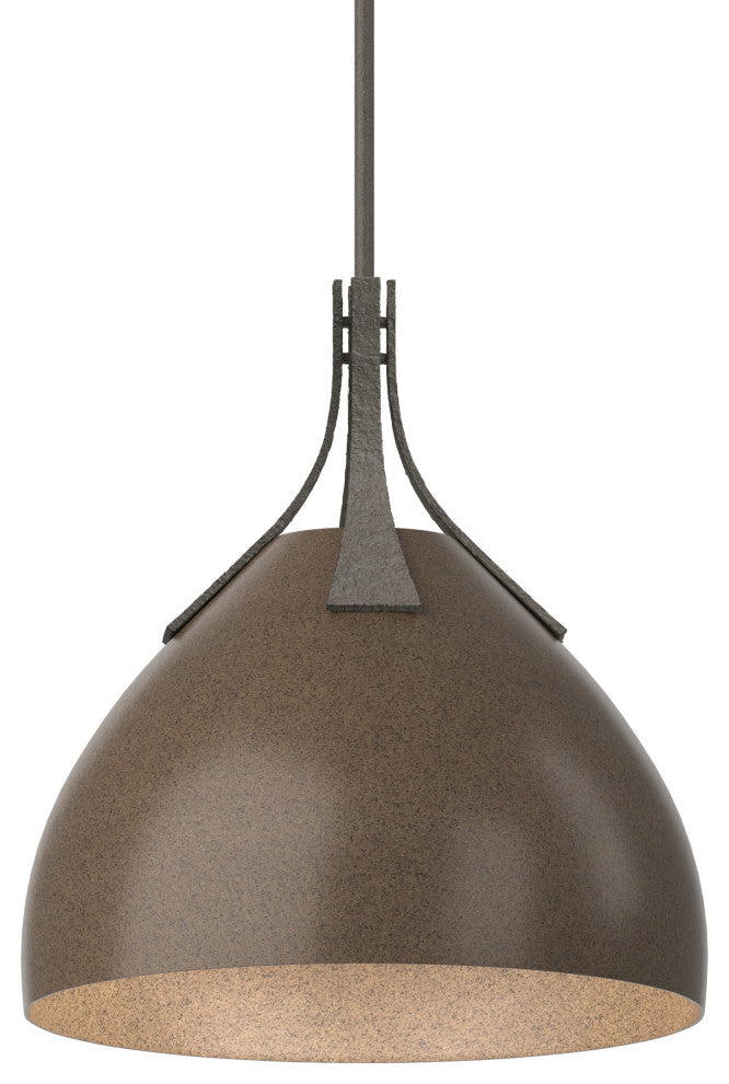 Summit Pendant, Dark Smoke Finish, Bronze Accents, Standard Overall Height