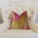 Electra Magenta Orange and Cream Handmade Luxury Pillow, 22"x22"