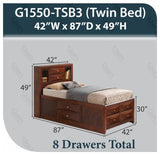 Storage Bed, Twin