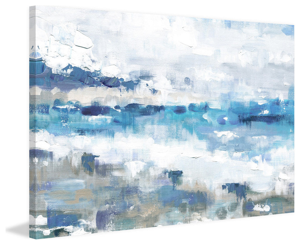 "Thumping the Shore" Painting Print on Wrapped Canvas, 60"x40"