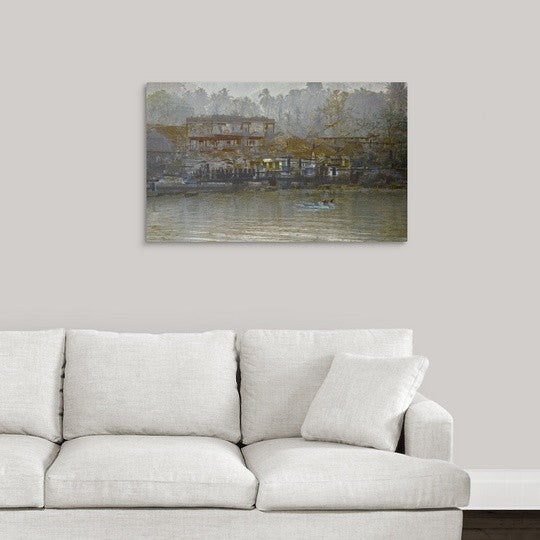 "Lifeline of Kerala" Wrapped Canvas Art Print, 36"x22"x1.5"