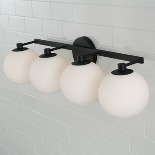 Capital Lighting 152141-548 Ansley 4 Light 31"W Vanity Light - Matte Black