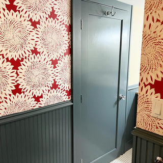 Sunburst Wallcovering, Deep Blush, Roll, Traditional