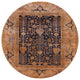 Ahgly Company Indoor Round Mid-Century Modern Area Rugs, 4' Round