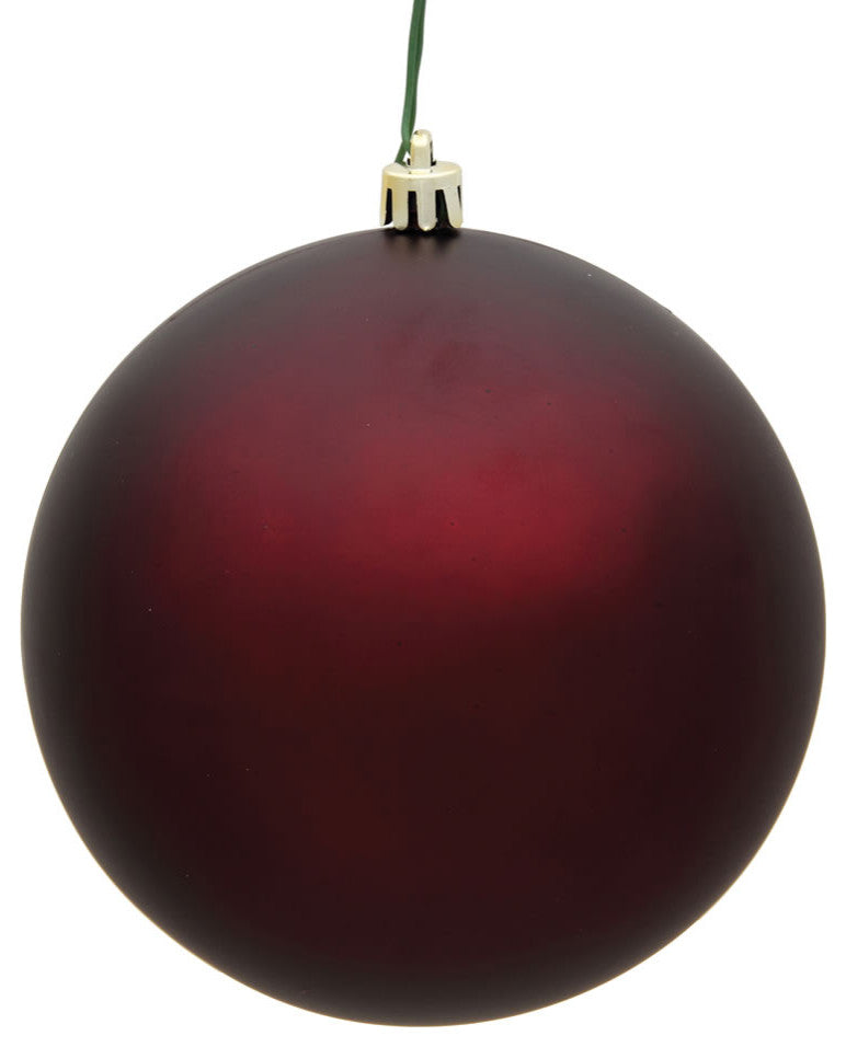 Vickerman N590865Dmv 3" Burgundy Matte Ball Ornament, 12 Per Bag
