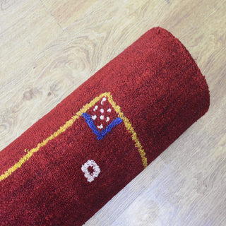 HAND KNOTTED LOOM SILK ECO-FRIENDLY AREA RUGS -6'x9',Rectangle,Red,Contemporary