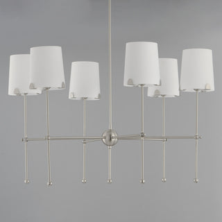 Maxim Huntington 6-Light Chandelier 32366WTSN, Satin Nickel