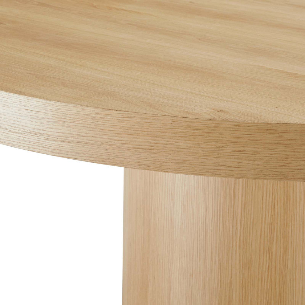 Gratify 60" Round Dining Table, Oak