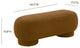 Mara Cinnamon Brown Vegan Shearling Ottoman