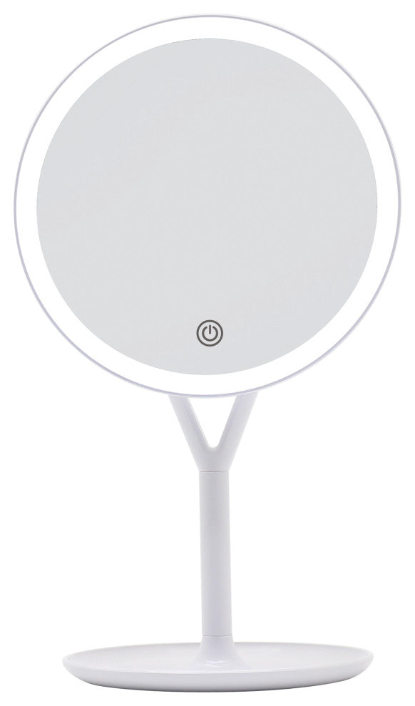 Clarity LED Makeup Mirror with Touch Sensor, White