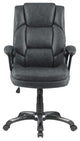 Adjustable Height Office Chair With Padded Arm, Gray and Black