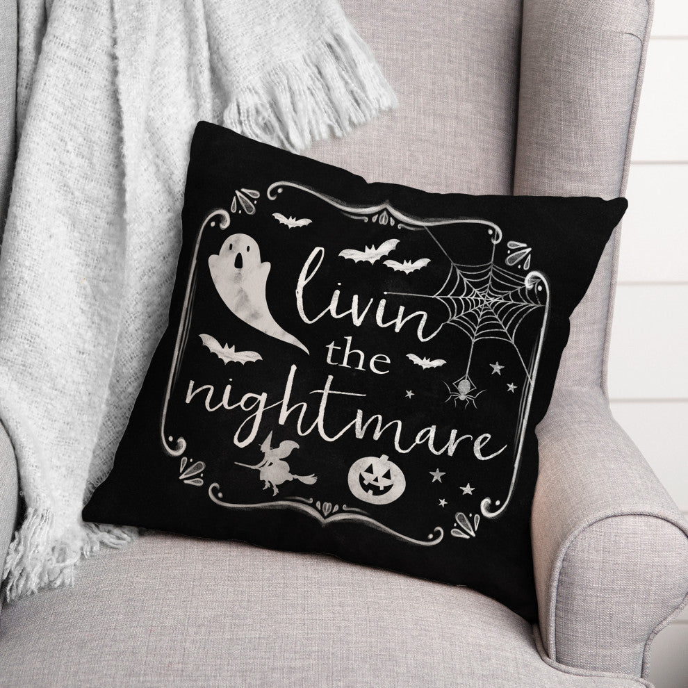 Livin The Nightmare 18x18 Spun Poly Pillow