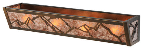 24 Long Mountain Range Vanity Light