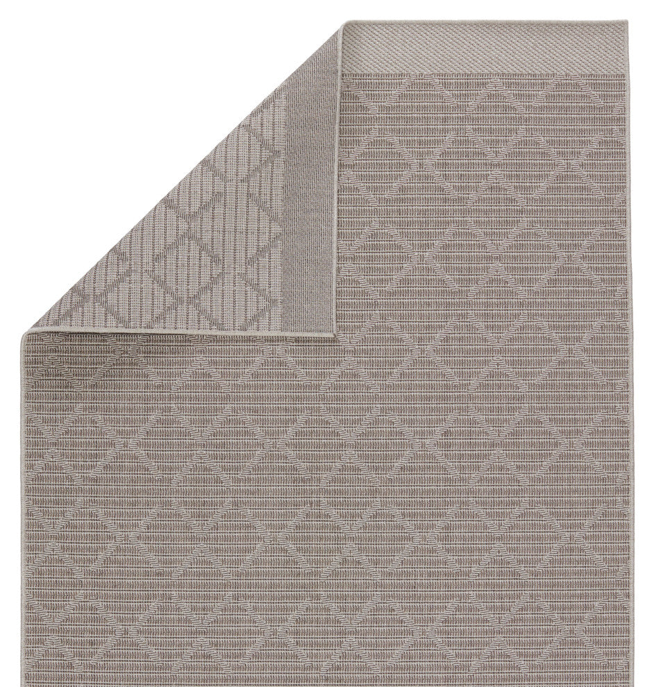 Vibe by Jaipur Living Motu Indoor/ Outdoor Trellis Area Rug, Gray/Taupe, 8'x10'