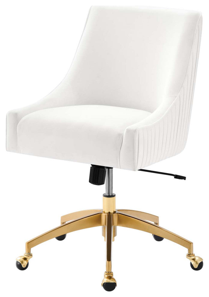 Side Dining Chair, White, Velvet, Modern, Kitchen Bistro Restaurant Hospitality