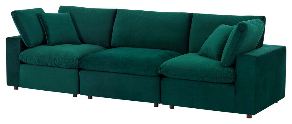 Sofa, Velvet, Green, Modern, Living Lounge Room Hotel Lobby Hospitality