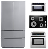 4PC Package 30" Electric Cooktop 24" Oven 24" Microwave Drawer & Refrigerator