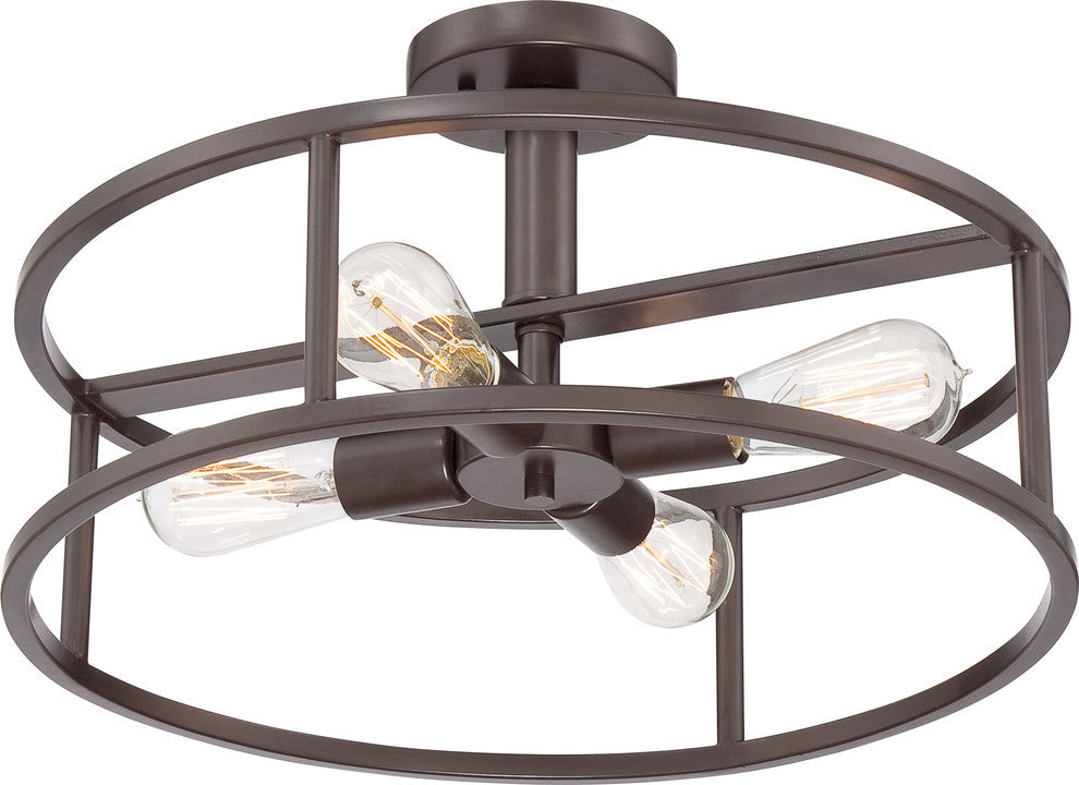 Quoizel New Harbor Four Light Semi-Flush Mount NHR1718WT