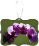 Purple Orchids Design Rectangle Christmas Tree Ornament