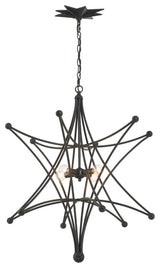 Crystorama Lighting Group 9236 Astro 4 Light 27"W Abstract - Black