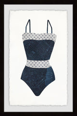 "Fancy Monokini" Framed Painting Print, 12"x18"