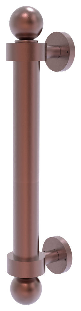 8" Reeded Door Pull, Antique Copper