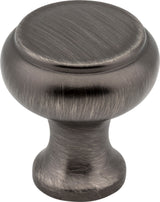 Elements 3898 Westbury 1-3/16 Inch Mushroom Cabinet Knob - Brushed Pewter