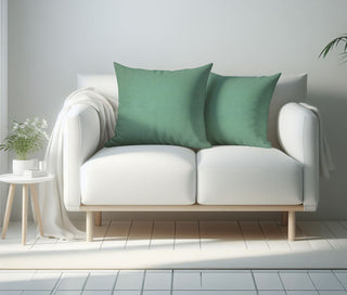 A1HC Throw Pillow Insert, Down Alternative Fill, Set of 2, Como Green, 20"x20"