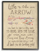 Stupell Industries Life is Like an Arrow' Icon Inspirational Typography, 16 x 20