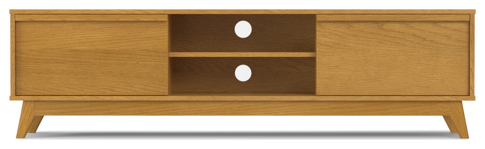Lennon 72" Low Tv Stand, Oak Veneer